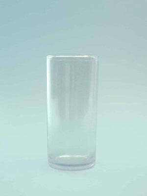 Sugar glass Juice glass - Long drink glass, transparent 14 x 6.5 cm.