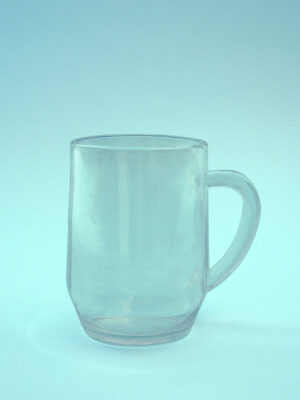 Tea mug tea cup, tea glass made of sugar glass. 10.5 x 7.5 cm.