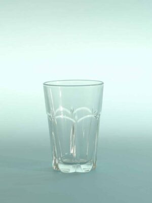 Sugar glass Juice or water glass, H * W is 10 x 7 cm.