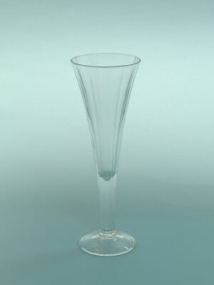 Film glass safety glass on the set. Sugar glasses, Champagne glass, Flute, angular cut. Size: 20 x 6.8 cm.