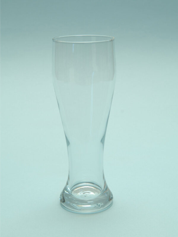 Stunt glass for film. Sugar glass Wheat beer glass 0.5L. Height x width 23 x 8.1 cm.