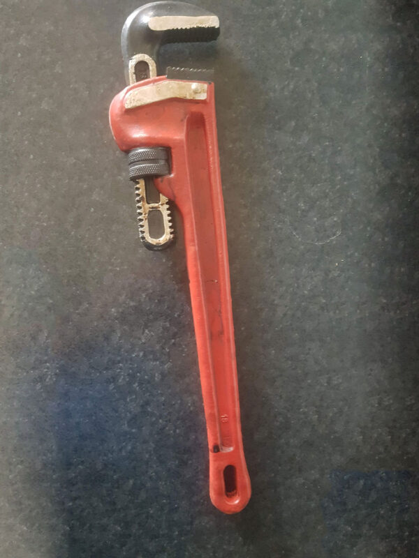 Latex pipe wrench for Film, TV or video. 45 Cm. long