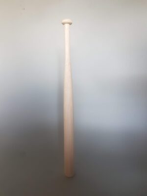 Work safely! Bat made of balsa wood